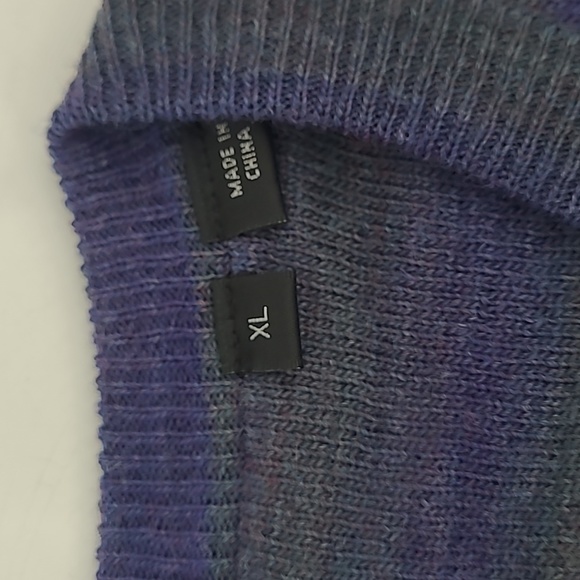 Bugatchi Gradient Striped V Neck Wool Sweater Men's Size XLarge - Picture 6 of 10